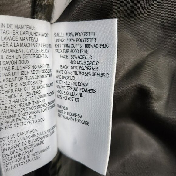 Michael Kors Women LP Army Green Down Quilted Puffer Winter Coat - Picture 11 of 14